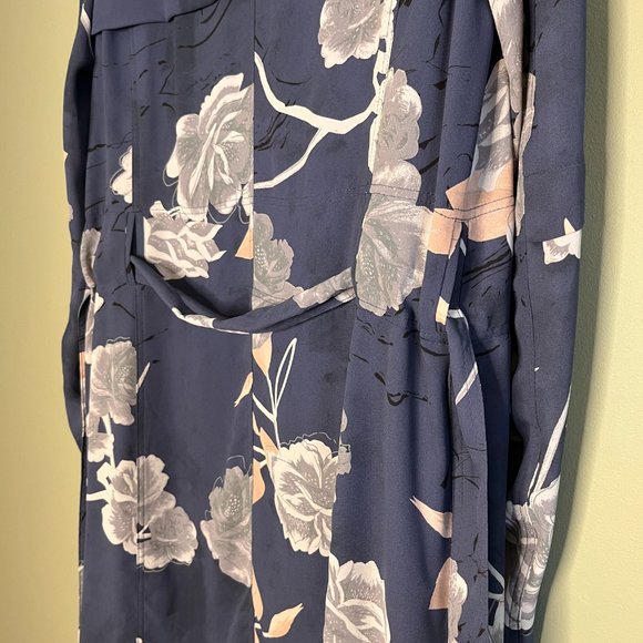 BABATON ARITZIA Quincy Jacket sz XS Floral Trench Fall Pockets Layers Tailored - Picture 13 of 15